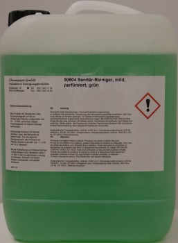 Sanitär-Reiniger mild, parfümiert, grün,  (10kg)