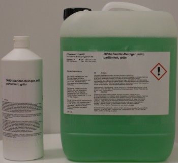 Sanitär-Reiniger mild, parfümiert, grün, (1kg)